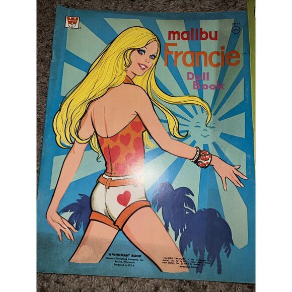 2 Vintage Whitman/Mattel FASHION PHOTO BARBIE & Malibu Francie Book 73-78 unused - Picture 2 of 14